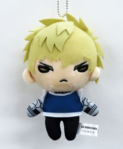 Genos One Punch Man Nitotan Plush Toy with Ball Chain Jump Shop Limited Key Ring [USED]
