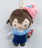 Osamu Dazai My Melody Bungo Stray Dogs x Sanrio Characters Munyugurumi Ball Chain Key Ring [USED]