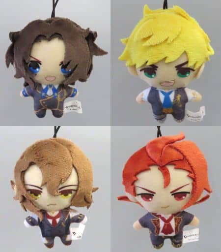 Lancelot, etc. GRANBLUE FANTASY Petit Mascot 1 All 4 Types Set Key Ring [USED]
