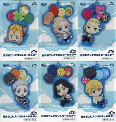 Manjirou Sano, etc. Tokyo Revengers Drawn Acrylic Key Chain All 6 Types Set Key Ring [USED]