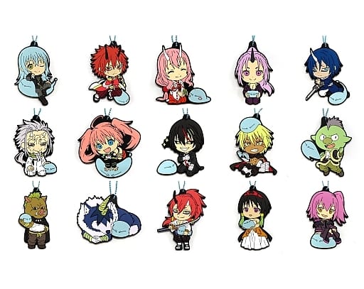 Rimuru Tempest, etc. That Time I Got Reincarnated as a Slime: The Movie Scarlet Bond Ichiban Kuji Kyun Chara Illustrations Rubber Charm Prize G All 15 Types Set Key Ring [USED]