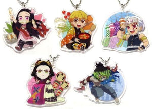 Nezuko Kamado, etc. Demon Slayer: Kimetsu no Yaiba Local Illustration Miyagi Acrylic Charms Total Concentration Exhibition Mugen Train & Entertainment District Arc Miyagi Venue Limited Charm [USED]