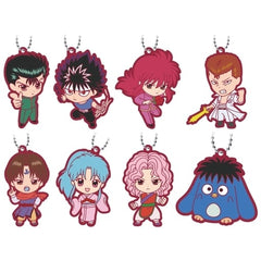 Yusuke Urameshi, etc. Yu Yu Hakusho Capsule Rubber Mascot December 2022 Version All 8 Types Set Key Ring [USED]