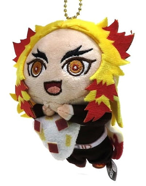 Kyojuro Rengoku Sweet Potato Rice Ball Demon Slayer: Kimetsu no Yaiba Buruburuzu Plush Mascot 4 Key Ring [USED]