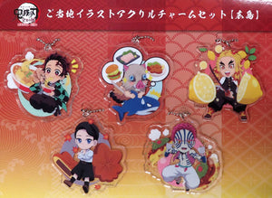 Tanjiro Kamado, etc. Demon Slayer: Kimetsu no Yaiba Local Illustration Hiroshima Acrylic Charms Total Concentration Exhibition Mugen Train & Entertainment District Arc Hiroshima Venue Limited Charm [USED]