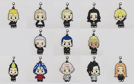 Chifuyu Matsuno, etc. Tokyo Revengers Ichiban Kuji To Cheer On Rubber Charm Prize K All 13 Types Set Charm [USED]