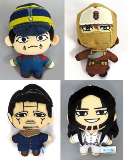 Botaro Kaizoku, etc. Golden Kamuy More Plus Mascot Vol.3 All 4 Types Set Key Ring [USED]