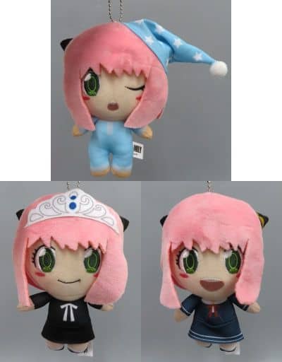 Anya Forger SPY x FAMILY Plush Mascot Dress Up Anya Forger All 3 Types Set Key Ring [USED]