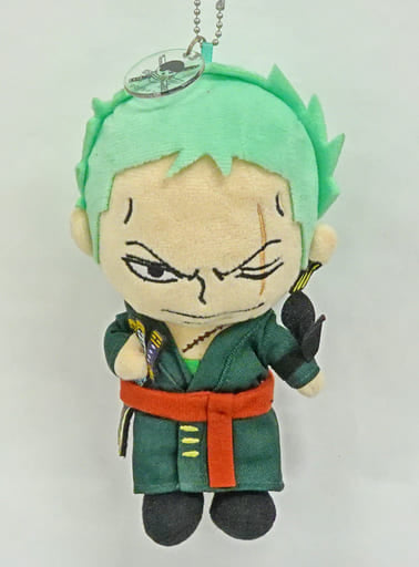 Roronoa Zoro One Piece Top 3 Mascot Plush Toy Universal Studios Japan Limited Premium Summer 2018 Key Ring [USED]