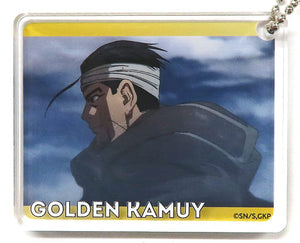 Hyakunosuke Ogata Golden Kamuy Japanese Style Cafe CoLotta Trading Acrylic Plate Key Chain animate cafe Stand Hareza Ikebukuro Limited Key Ring [USED]