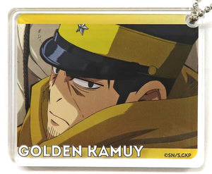 Hajime Tsukishima Golden Kamuy Japanese Style Cafe CoLotta Trading Acrylic Plate Key Chain animate cafe Stand Hareza Ikebukuro Limited Key Ring [USED]