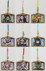 Zenitsu Agatsuma, etc. Demon Slayer: Kimetsu no Yaiba Wood Key Chain Lawson Campaign Limited All 9 Types Set Key Ring [USED]