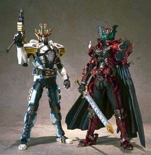 S.I.C Kamen Rider Ixa & Dark Kiva Kamen Rider Kiva Figure [USED]