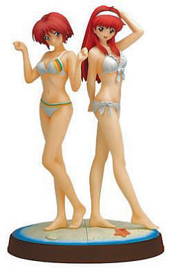 Fujisaki Shiori & Hinomoto Hikari Tokimeki Memorial 15th Anniversary Figure Tokimeki Memorial 1 2 1/6 Painted Finished Product Konami Style Limited Female Figure [USED]