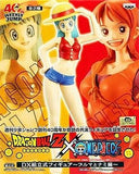 Bulma Dragon Ball x One Piece DX Prefabricated Figure Luffy Style Bulma & Nami BANPRESTO Figure  [USED]