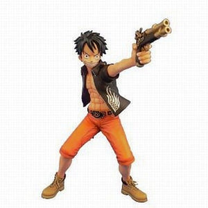 Monkey D. Luffy Three Musketeers Ver. One Piece Door Painting Collection Figure 1/7 Painted Male Figure [USED]