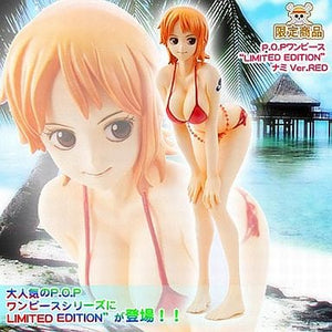 Nami Ver.Red Limited One Piece Excellent model Limited Portrait.Of.Pirates One Piece Limited Editions Female Figure [USED]