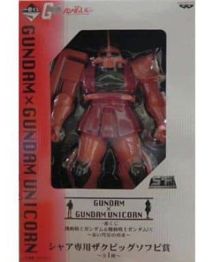 Char's Zaku Mobile Suit Gundam & Mobile Suit Gundam Uc Ichiban Kuji Return of The Red Comet Big Sofubi Prize Figure [USED]