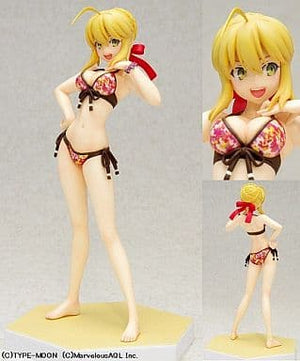 Saber Fate/Extra Ver. Fate/Extra BEACH QUEENS 1/10 PVC Painted Female Figure [USED]