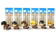 Ellen Yeager , etc. Attack on Titan Group Warm-ups Figure 2014 Asahi Wanda Campaign Product LAWSON Limited All 6 Types Set Figure [USED]