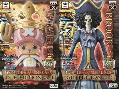 All 2 Types Set One Piece DXF -THE GRANDLINE MEN- 15TH EDITION vol.4 Trading Figure [USED]