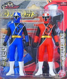 AkaNinger & AoNinger Twin Set Shuriken Sentai Ninninger Soft Vinyl Figure Figure [USED]