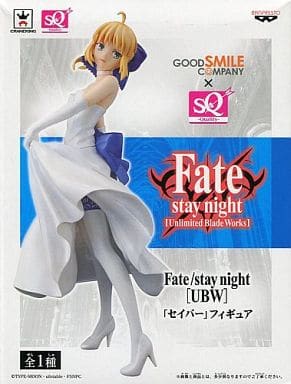 Saber White Dress Fate/stay night UnLimited Blade Works SQ Figure Female Figure [USED]