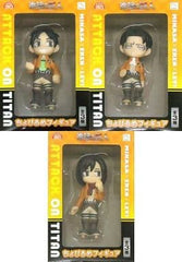 Ellen Yeager , etc. Attack on Titan Chobirume Figure All 3 Types Set Figure [USED]