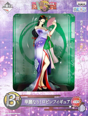 Robin Be Brilliant! One Piece Ichiban Kuji Proudly Blooming! Glossy Straw Picture Scroll Prize B Female Figure [USED]