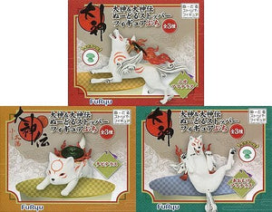 All 3 Types Set Okami Noodle Stopper Figure Petit Figure [USED]