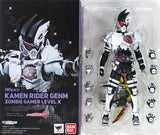 S.H.Figuarts Kamen Rider Genm Zombie Gamer Level X Kamen Rider Ex-Aid Tamashii Web Store Limited Figure [USED]