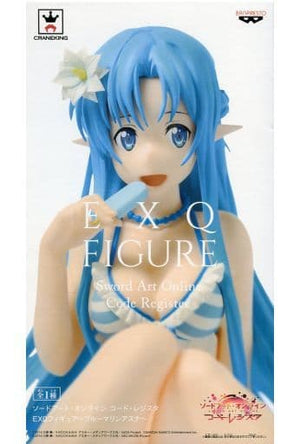 Asuna Sword Art Online Code Register EXQ Figure Blue Marine Asuna BANPRESTO Figure  [USED]