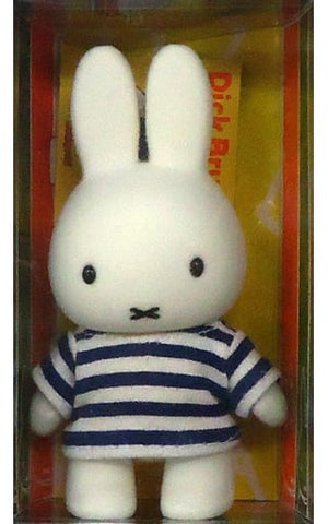 Miffy Flocking Stripe T-Shirt Miffy Dick Bruna Little Collection Figure [USED]