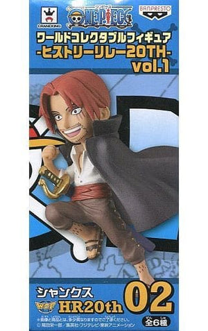 Shanks One Piece World Collectable Figure History Relay 20th Vol.1 Trading Figure [USED]