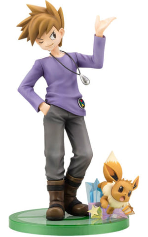 ARTFX J Green with Eevee Pokemon 1/8 PVC Painted Finished Product Male Figure [USED]