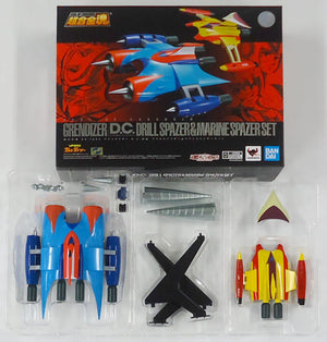 Chogokin Damashii GX-76X2 Grendizer D.C. Compatible Drill Spazer & Marine Spazer Set Grendizer Tamashii Web Store Limited Figure [USED]