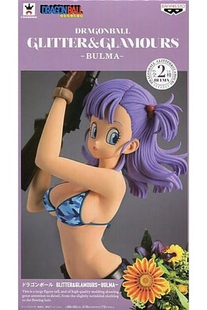 Bulma Purple Hair Dragon Ball Super GLITTER&GLAMOURS BULMA Female Figure [USED]