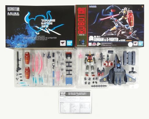 RX-78-2 Gundam & G Fighter ver. A.N.I.M.E. Real Type Color Mobile Suit Gundam TAMASHII NATION 2018 Venue Limited Other-Figure [USED]