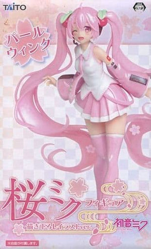 Sakura Miku Original Illustration Ver. Pearl Wink VOCALOID Original Sakura Miku Figure SEGA Limited Female Figure [USED]