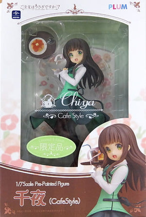 Chiya Cafe Style -Limited Edition- Is the Order a Rabbit?? 1/7 PVC Painted Finished Product Wonder Festival 2019 Summer Limited Female Figure [USED]