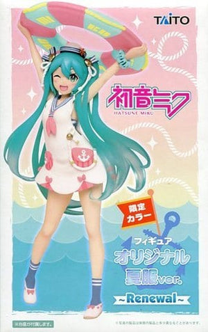 Hatsune Miku VOCALOID PRIZE Figure Original Summer Wear ver. Store Limited TAITO Female Figure  [USED]