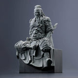 Special Exhibition Romance of the Three Kingdoms Guan Yu Statue Bronze Color Polystone Painted Finished Product Special Exhibition Romance of the Three Kingdoms & Asahi Shimbun SHOP Limited Male Figure [USED]