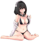 Cartoonist Illustrator Araido Kagiri Sensei Black Swimsuit Maid-chan Black Swimsuit Maid Series PMMA Painted Finished Product Female Figure [USED]