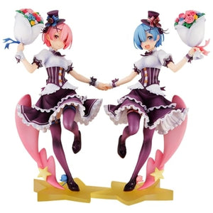 Ram & Rem Birthday Festival Ver. Complete Set Re:Zero Starting Life in Another World GOODSMILE ONLINE SHOP Limited Female Figure [USED]