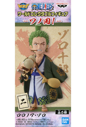 Roronoa Zoro One Piece World Collectable Figure Wano Country 1 Trading Figure [USED]