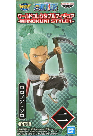 Roronoa Zoro One Piece World Collectable Figure WANOKUNI STYLE1 Trading Figure [USED]