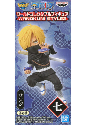 Sanji One Piece World Collectable Figure Wanokuni Style2 Trading Figure [USED]