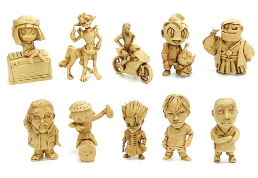 Kaiyodo Limited Figure 10 Set National Mangaka Conference x Nankoku Festival Stamp Rally Lottery Item with Winning Notice Figure [USED]