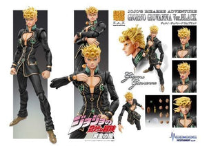 Super Image Movable Giorno Giovanna Ver.BLACK Araki Hirohiko Designated Color JoJo's Bizarre Adventure Part 5 Golden Wind Painted Movable Figure Figure [USED]