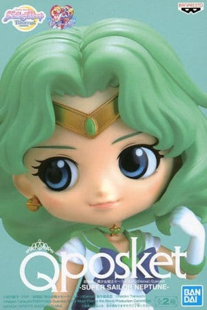 Super Sailor Neptune Costume Pale Pretty Guardian Sailor Moon Eternal Q posket SUPER SAILOR NEPTUNE Female Figure [USED]